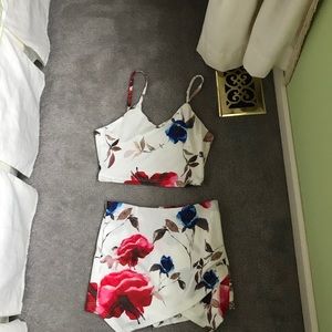 Two piece floral set